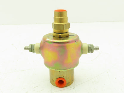 Honeywell Skinner C3C450 Brass Solenoid Valve 1/8"NPT 3 Way NC 12VDC Coil 175PSI