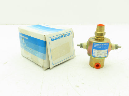 Honeywell Skinner C3C450 Brass Solenoid Valve 1/8"NPT 3 Way NC 12VDC Coil 175PSI