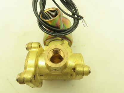 Honeywell Skinner XL3LB3150 Brass Solenoid Valve 3-Way NC 120V 150 PSI 1/4" NPT