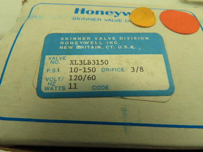 Honeywell Skinner XL3LB3150 Brass Solenoid Valve 3-Way NC 120V 150 PSI 1/4" NPT
