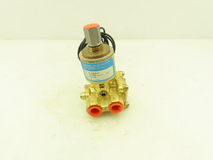 Honeywell Skinner XL3LB3150 Brass Solenoid Valve 3-Way NC 120V 150 PSI 1/4" NPT
