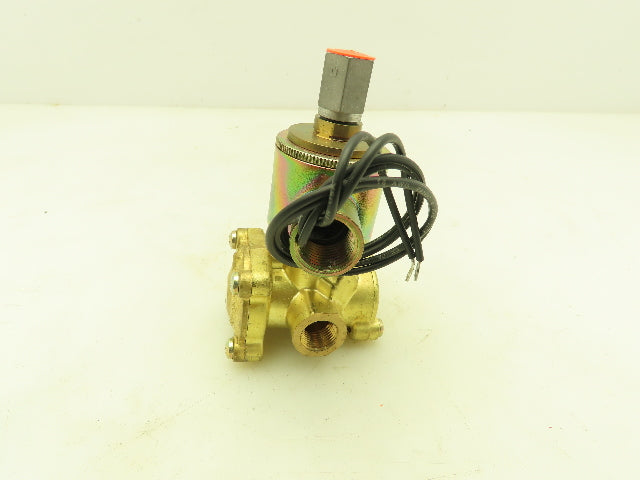 Honeywell Skinner XL3LB3150 Brass Solenoid Valve 3-Way NC 120V 150 PSI 1/4" NPT