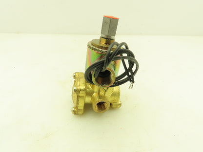 Honeywell Skinner XL3LB3150 Brass Solenoid Valve 3-Way NC 120V 150 PSI 1/4" NPT