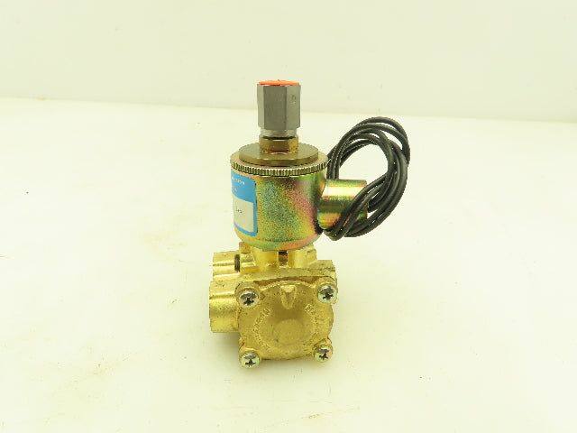 Honeywell Skinner XL3LB3150 Brass Solenoid Valve 3-Way NC 120V 150 PSI 1/4" NPT