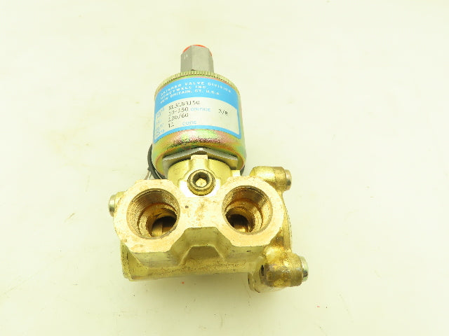 Honeywell Skinner XL3LB3150 Brass Solenoid Valve 3-Way NC 120V 150 PSI 1/4" NPT