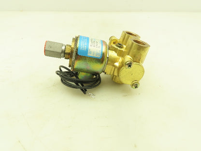 Honeywell Skinner XL3LB3150 Brass Solenoid Valve 3-Way NC 120V 150 PSI 1/4" NPT