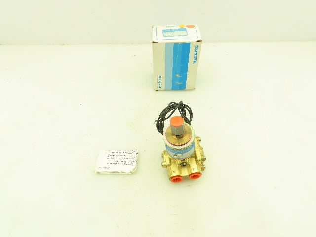 Honeywell Skinner XL3LB3150 Brass Solenoid Valve 3-Way NC 120V 150 PSI 1/4" NPT