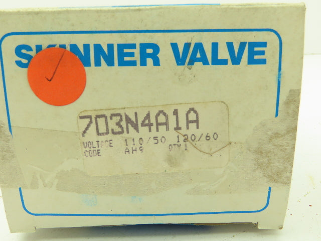 Honeywell Skinner 703N4A1A Solenoid Valve 2-Way NC 120V 5-150 PSI 3/8" NPT