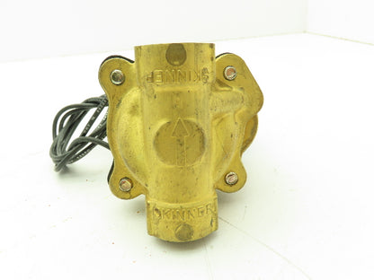 Honeywell Skinner 703N4A1A Solenoid Valve 2-Way NC 120V 5-150 PSI 3/8" NPT