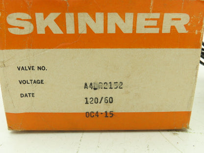 Honeywell Skinner A4DR2152 Solenoid Valve 3-Way NC 120V 150 PSI 1/4" NPT