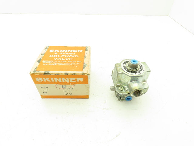 Honeywell Skinner A4LR2152 Solenoid Valve 3-Way NC 120V 150 PSI 1/4" NPT