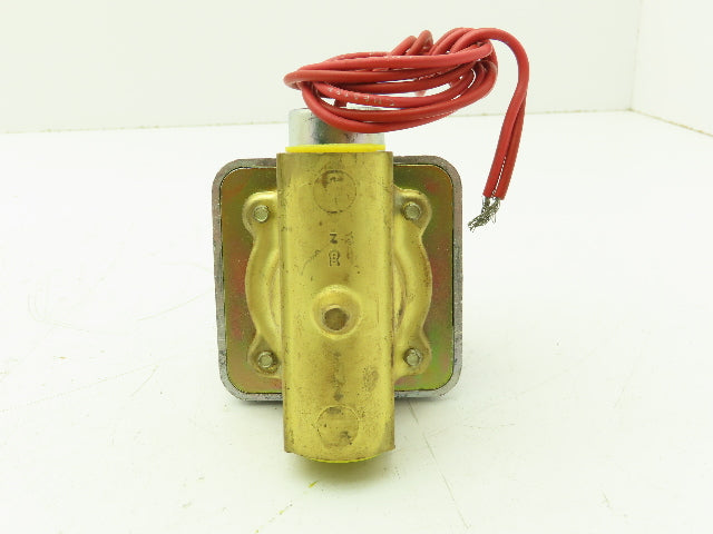 Honeywell Skinner A2LX9 Brass Solenoid Valve 2-Way NC 120V 7 PSI 1/2" NPT