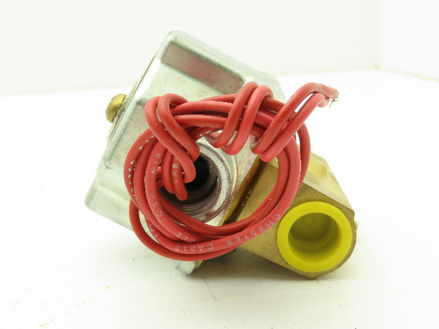 Honeywell Skinner A2LX9 Brass Solenoid Valve 2-Way NC 120V 7 PSI 1/2" NPT