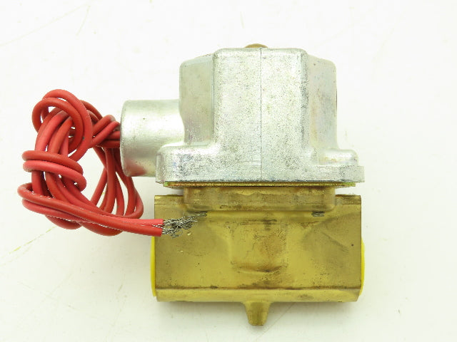 Honeywell Skinner A2LX9 Brass Solenoid Valve 2-Way NC 120V 7 PSI 1/2" NPT