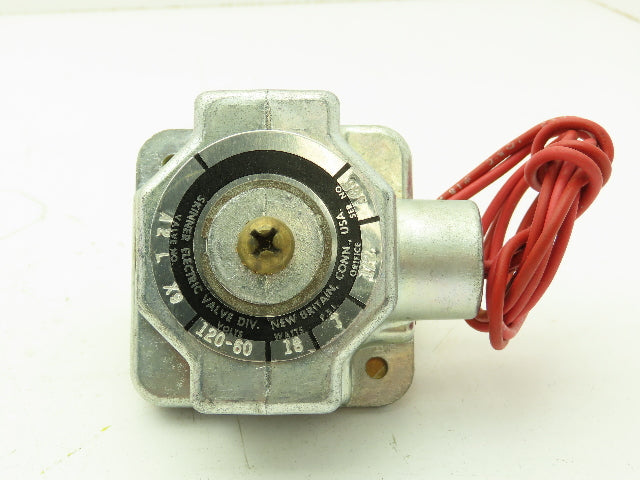 Honeywell Skinner A2LX9 Brass Solenoid Valve 2-Way NC 120V 7 PSI 1/2" NPT