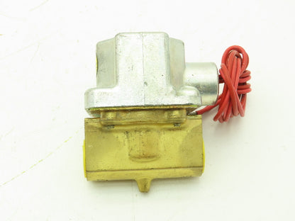 Honeywell Skinner A2LX9 Brass Solenoid Valve 2-Way NC 120V 7 PSI 1/2" NPT