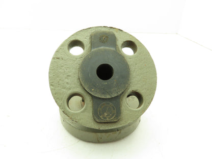 Crane Resistoflex 1" Flanged 45° Elbow PVDF Lined Pipe Fitting  #150 Duct Iron