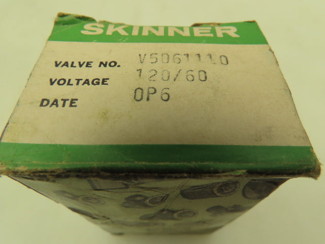 Honeywell Skinner V5D61110 Solenoid Valve 2-Way NC 120V 100 PSI 1/8" NPT