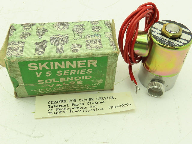 Honeywell Skinner V5D41290 Solenoid Valve 2-Way NC 120V 100 PSI 1/4" NPT