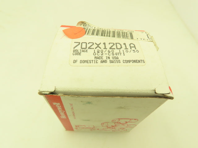 Honeywell Skinner 702X12D1A Solenoid Valve 2-Way NC 120V 65 PSI 1/4" NPT