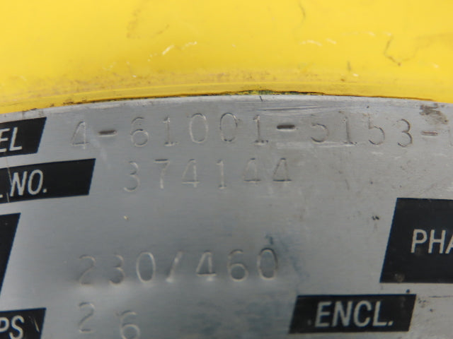 Leeson Dings Dynamics 4-61001-5153-U1DD  230/460V Brake Motor 1PH 26A Brake 56C