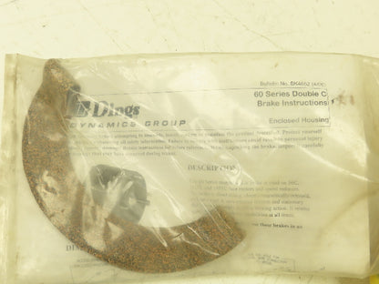Leeson C6T412NC11A Brake Motor .5HP 1725-560 RPM 460V 3PH J56C
