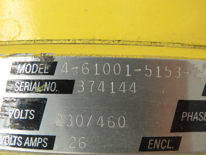 Leeson C6T412NC11A Brake Motor .5HP 1725-560 RPM 460V 3PH J56C