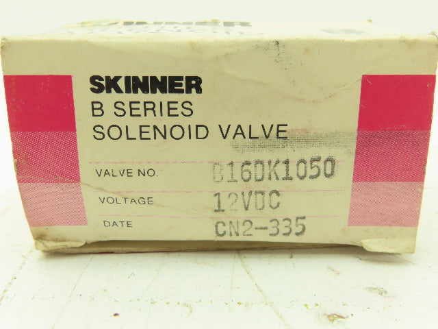 Honeywell Skinner B16DK1050 Solenoid Valve 3-Way NO 12VDC 50 PSI 1/8" NPT