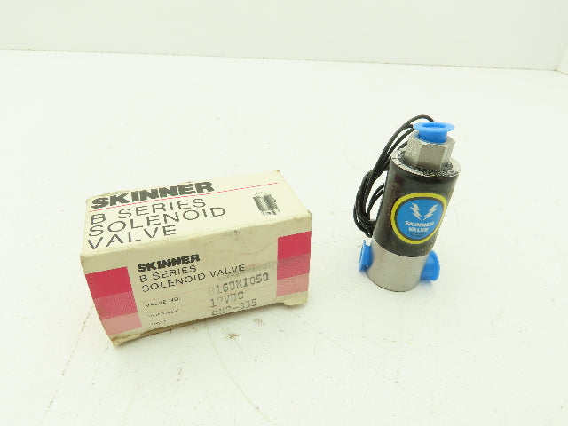 Honeywell Skinner B16DK1050 Solenoid Valve 3-Way NO 12VDC 50 PSI 1/8" NPT