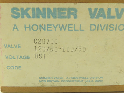 Honeywell Skinner C2D700SF Solenoid Valve 2-Way NC 120V 130 PSI 1/8" NPT