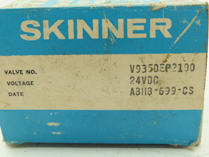 Honeywell Skinner V935DEP2100 Solenoid Valve 4-Way NO 24VDC 100 PSI 1/4" NPT