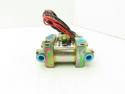 Honeywell Skinner V935DEP2100 Solenoid Valve 4-Way NO 24VDC 100 PSI 1/4" NPT