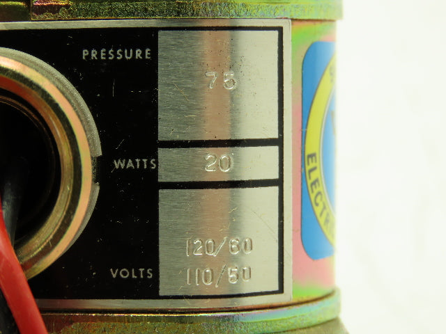 Honeywell Skinner V933DEP2075 Solenoid Valve 4-Way NC 120V 75 PSI 1/4" NPT