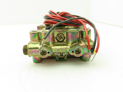 Honeywell Skinner V933DEP2075 Solenoid Valve 4-Way NC 120V 75 PSI 1/4" NPT