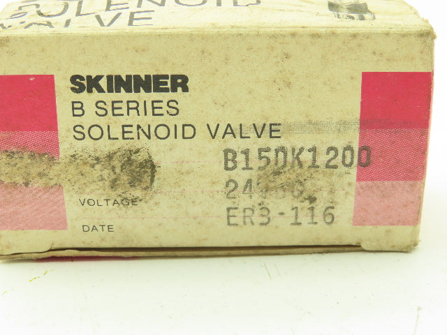 Honeywell Skinner B15DK1200 Solenoid Valve 3 Way 24VDC NO 200 PSI 1/8" NPT