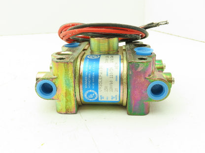 Honeywell Skinner V935LEP2150 Solenoid Valve 4-Way NO/NC 120V 150 PSI 1/4" NPT