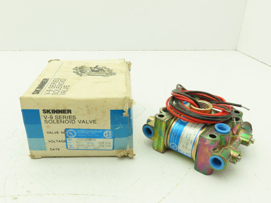 Honeywell Skinner V935LEP2150 Solenoid Valve 4-Way NO/NC 120V 150 PSI 1/4" NPT