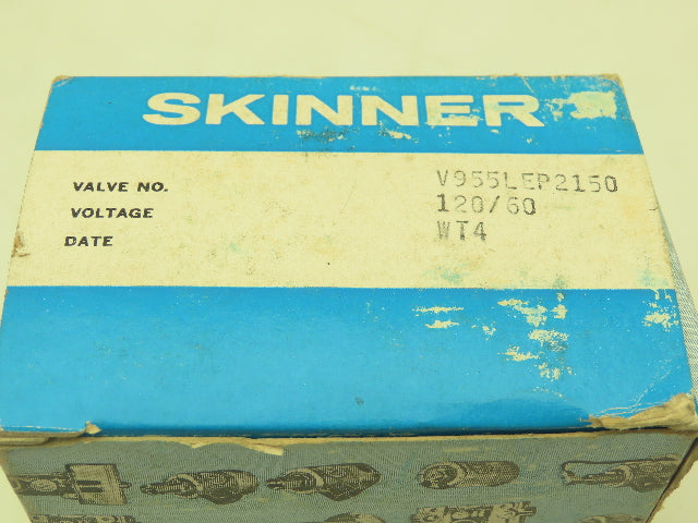 Honeywell Skinner V955LEP2150 Solenoid Valve 4-Way NO 120V 150 PSI 1/4" NPT