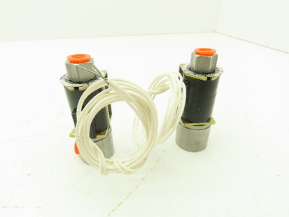 Honeywell Skinner B11HX2 Solenoid Valve 2-Way NO 24V 40 PSI 1/8" NPT Lot of 2