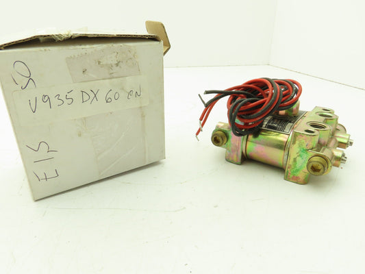 Honeywell Skinner V935DX60CN Solenoid Valve 4-Way NO 120V 50 PSI 1/4" NPT