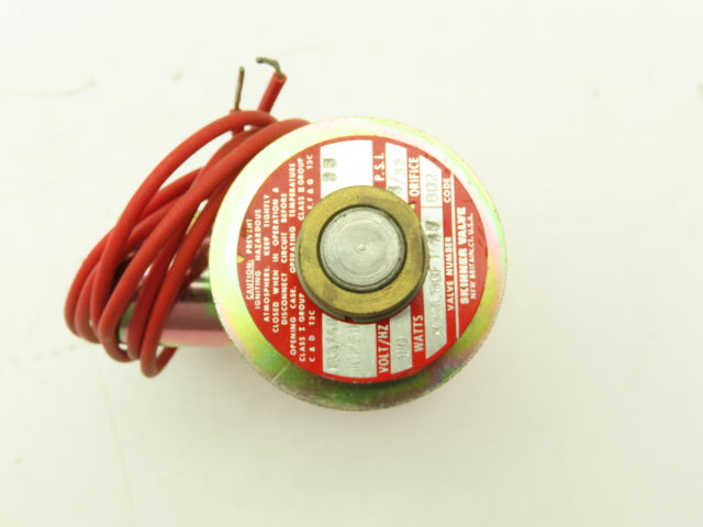 Honeywell Skinner X42LB0FT037 Solenoid Valve 2 Way NC 120V 35 PSI 1/4" NPT PTFE