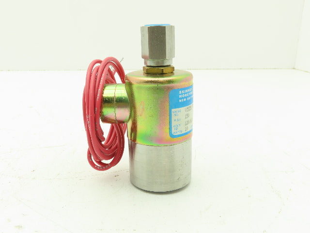 Honeywell Skinner V5D5170 Solenoid Valve 3-Way NC 120V 150 PSI 1/4" NPT