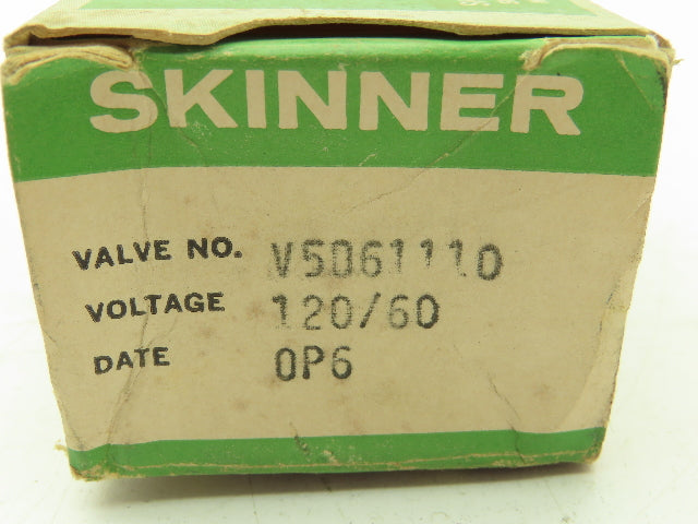 Honeywell Skinner V5D61110 Solenoid Valve 2-Way NC 120V 100 PSI 1/8" NPT