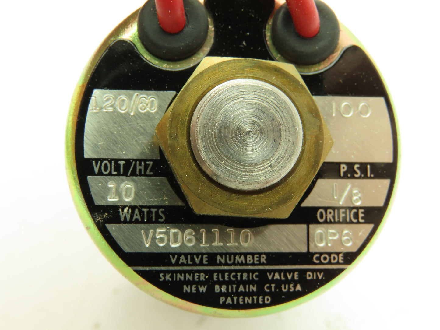 Honeywell Skinner V5D61110 Solenoid Valve 2-Way NC 120V 100 PSI 1/8" NPT