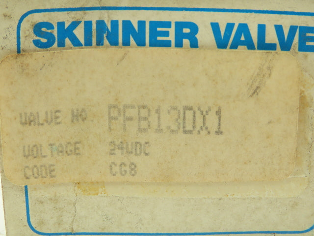 Honeywell Skinner PFB13DX1 Solenoid Valve PFB NO 24VDC 75 PSI 1/8" NPT