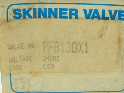 Honeywell Skinner PFB13DX1 Solenoid Valve PFB NO 24VDC 75 PSI 1/8" NPT