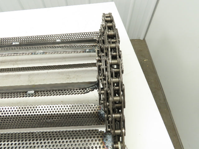 38" x 20' Steel Scraper Drag Flight Chain for Chip Conveyor Coolant Tank