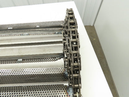 38" x 20' Steel Scraper Drag Flight Chain for Chip Conveyor Coolant Tank