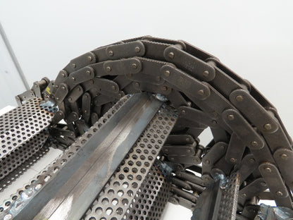 38" x 20' Steel Scraper Drag Flight Chain for Chip Conveyor Coolant Tank