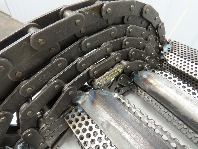 38" x 20' Steel Scraper Drag Flight Chain for Chip Conveyor Coolant Tank